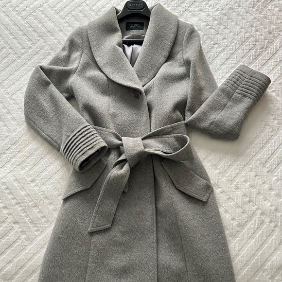 Sentaler outerwear Jackets & Blazers - SENTALER Long Shawl Collar Wrap Coat